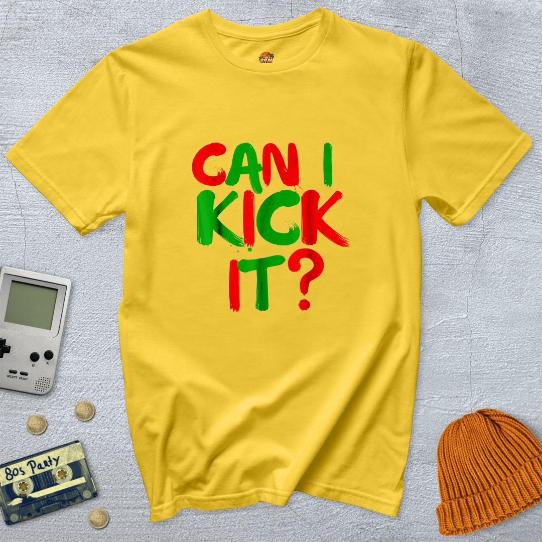 Printify T-Shirts Daisy / S Can I Kick It? - Shirt