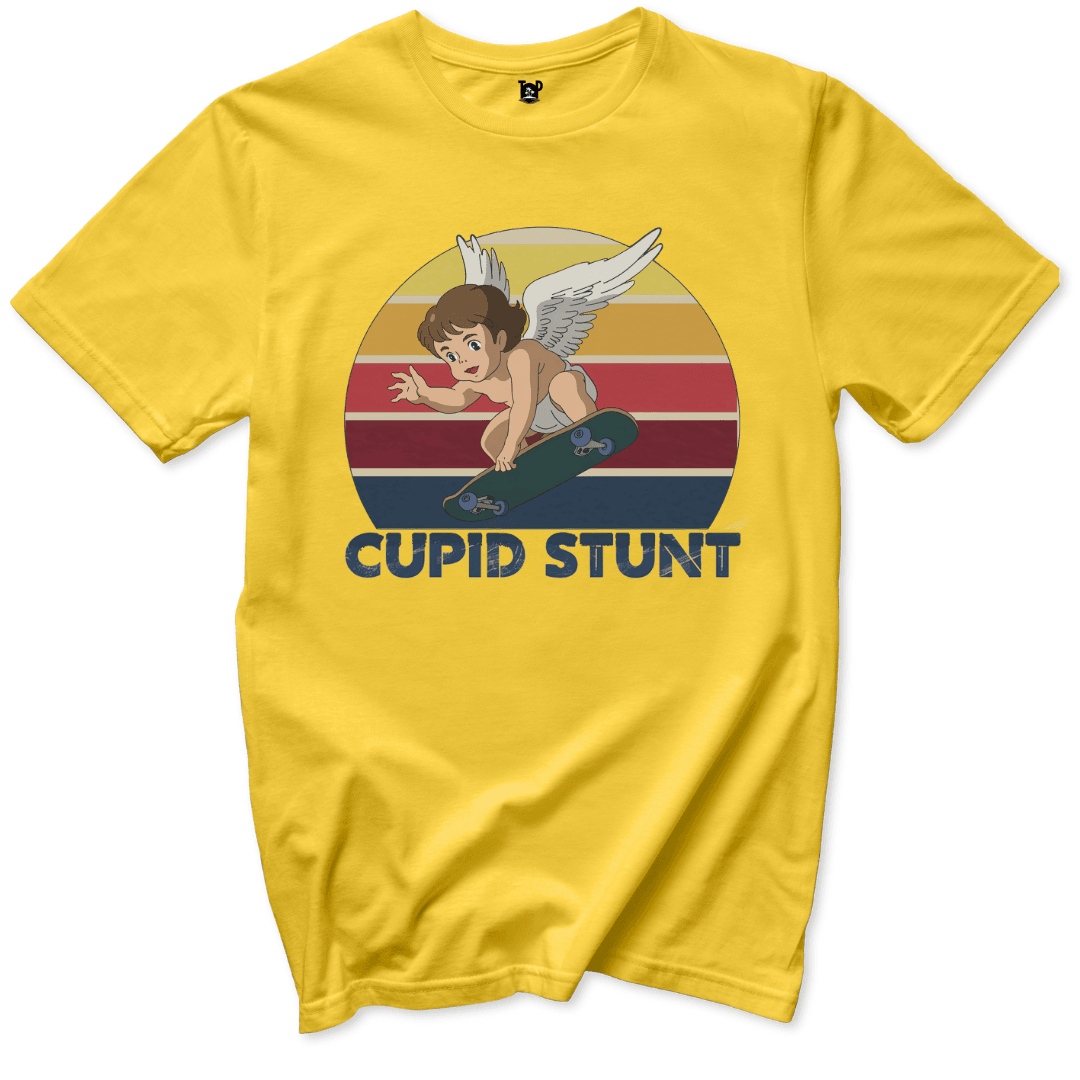 Cupid Stunt Skateboarding T-Shirt - Throwback Paradise