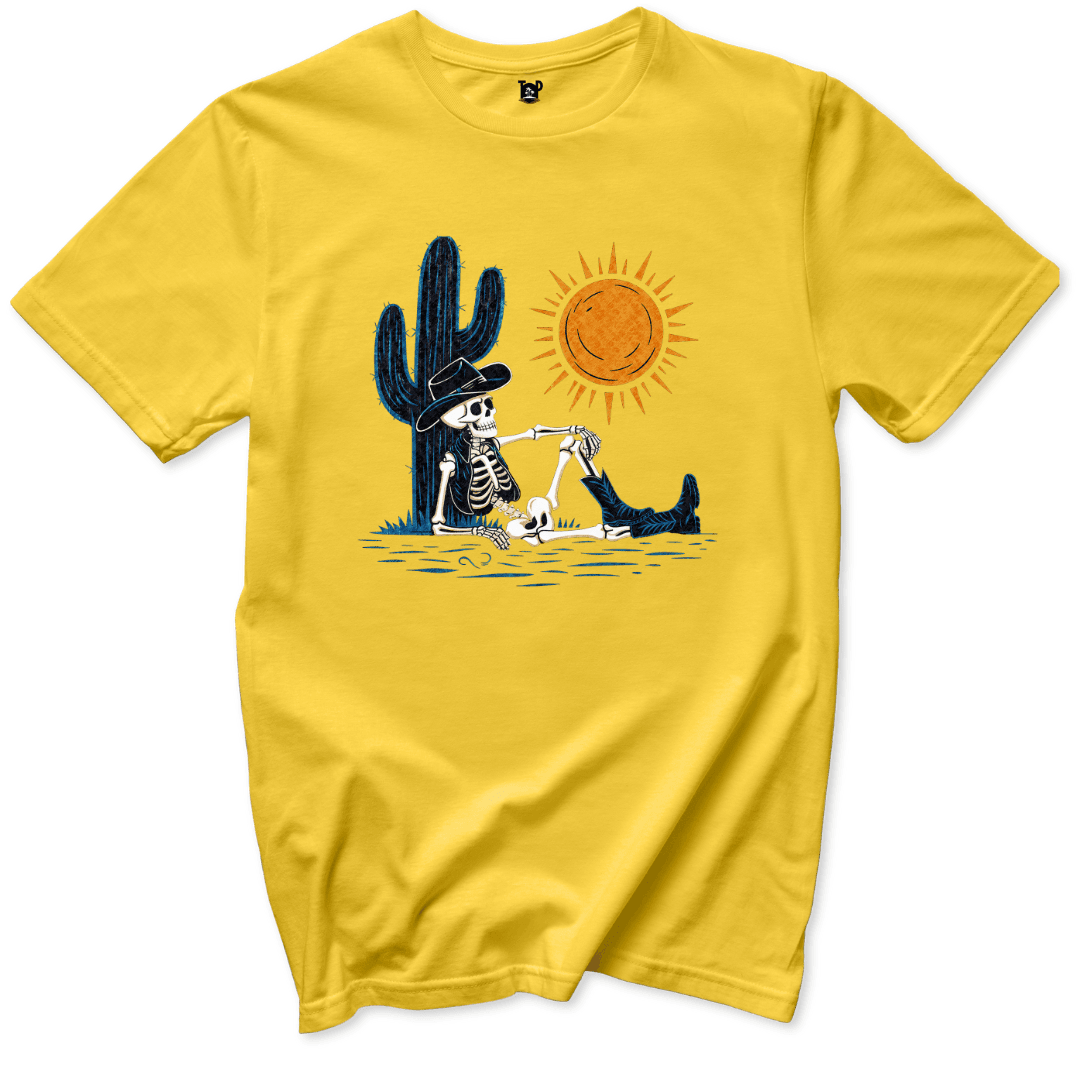 Desert Chill Skeleton T-Shirt - Throwback Paradise