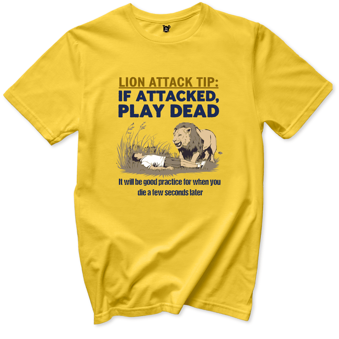 Lion Attack Tip T-Shirt - Throwback Paradise