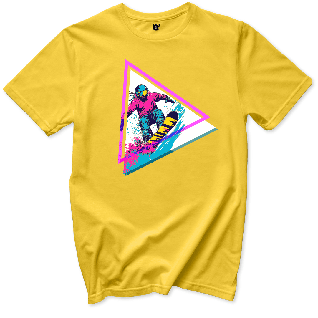 Neon Snowboard Triangle - Throwback Paradise