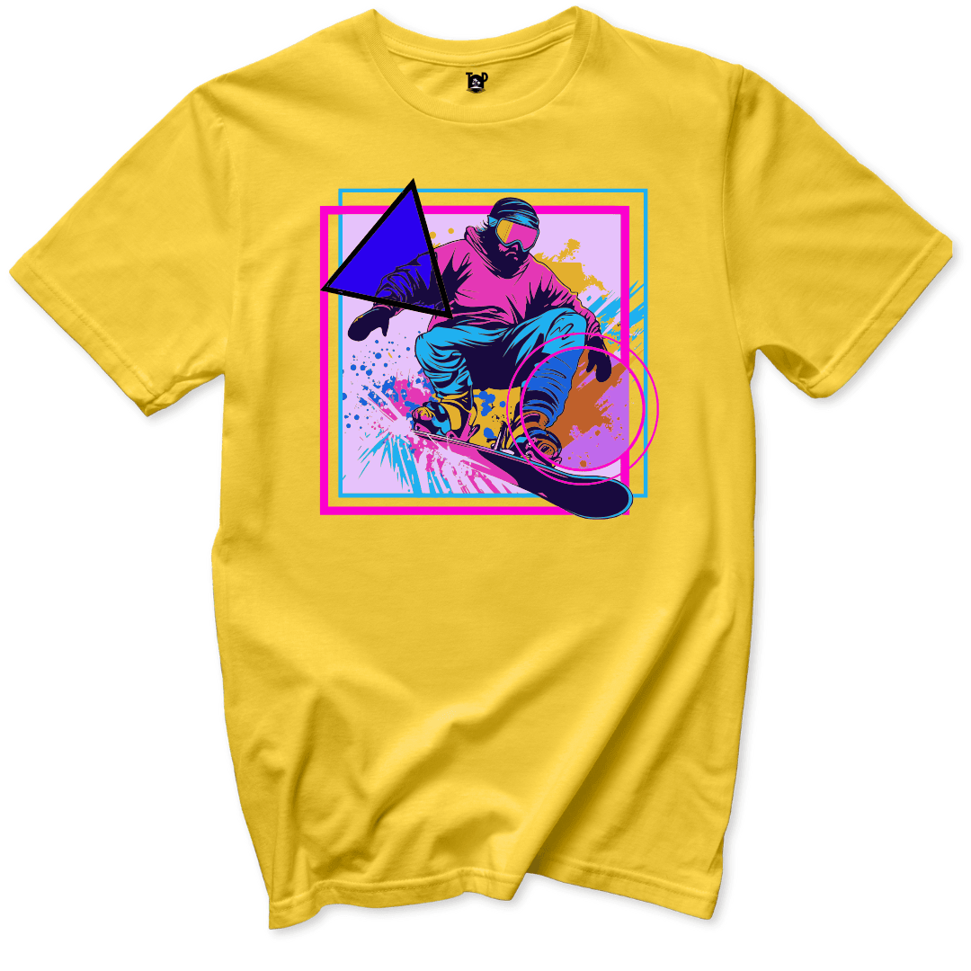 Retro Snowboard T-Shirt - Throwback Paradise