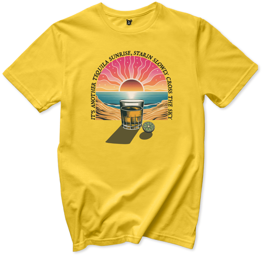 Tequila Sunrise Vibes T-Shirt - Throwback Paradise