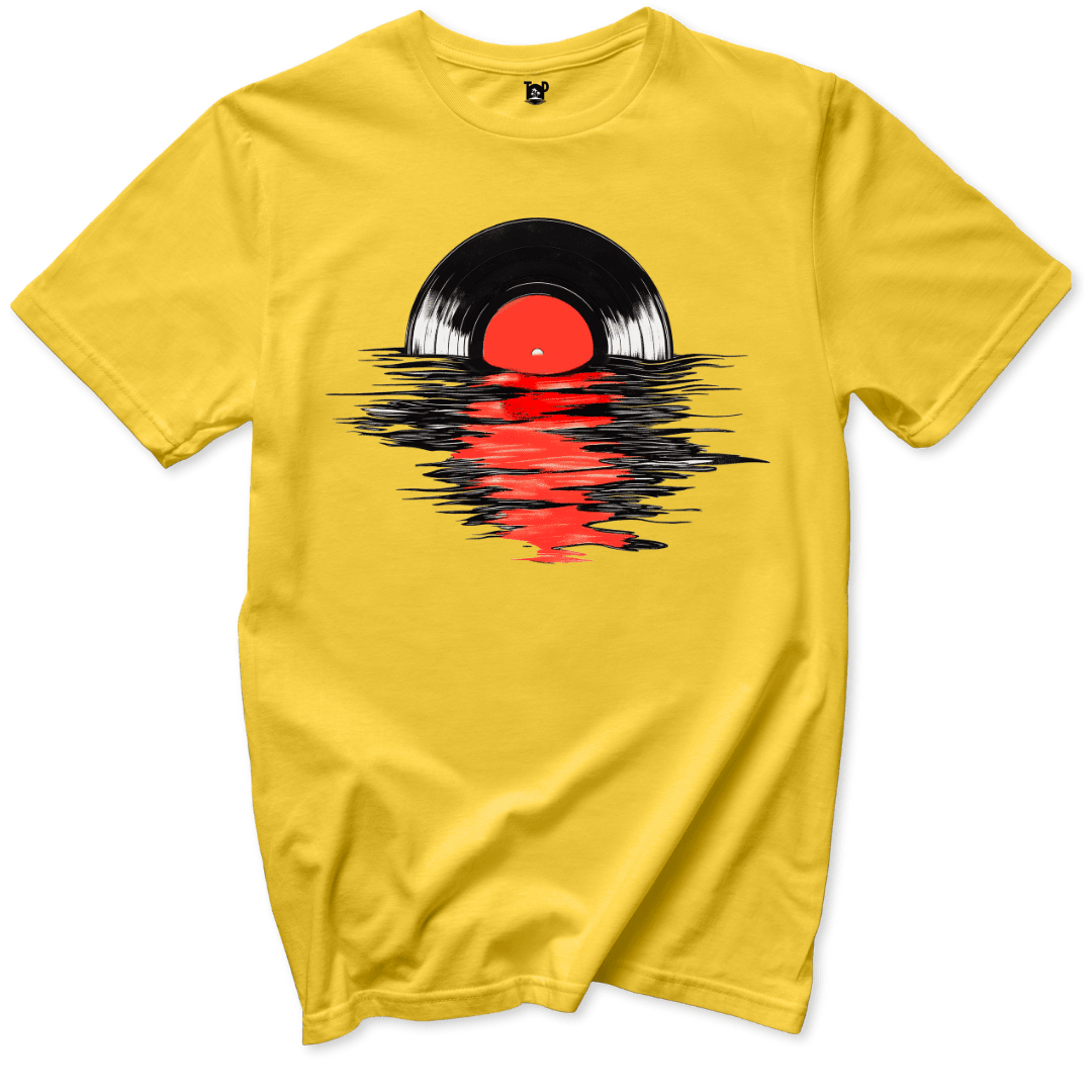 Vinyl Sunset T-Shirt - Throwback Paradise