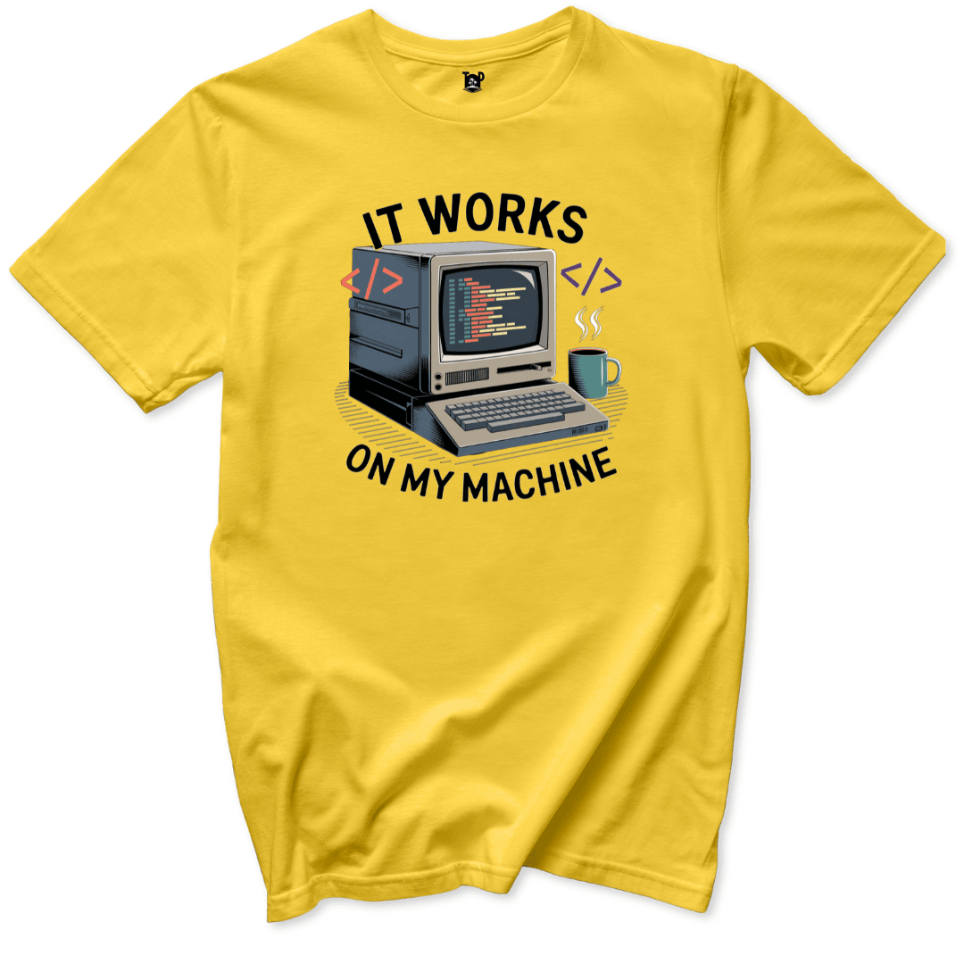 Works on my Computer T-Shirt - Throwback Paradise
