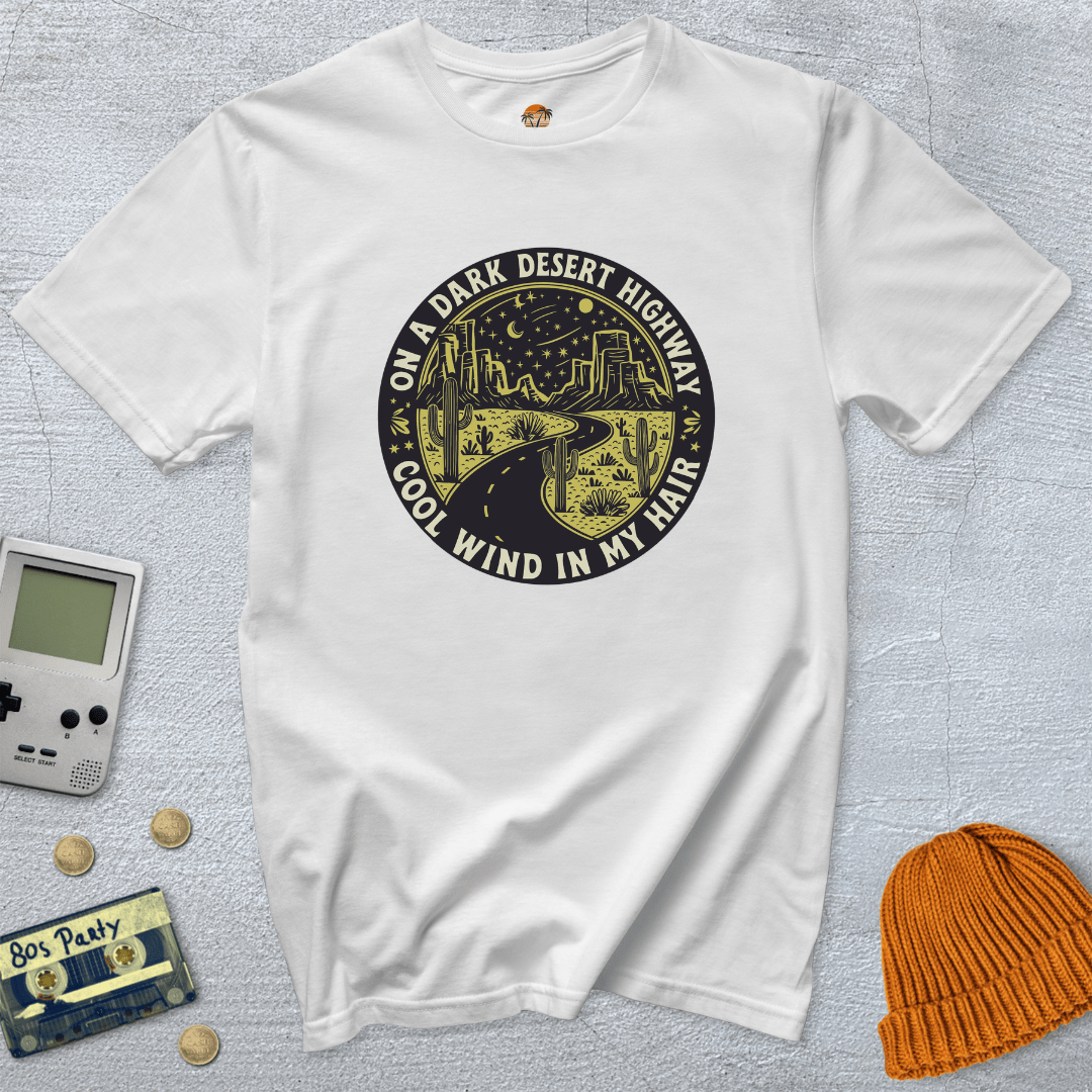 Printify T-Shirts Dark Desert Highway - Shirt