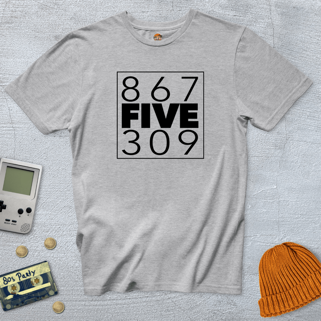 Printify T-Shirts Ice Grey / S 8675309 - Shirt