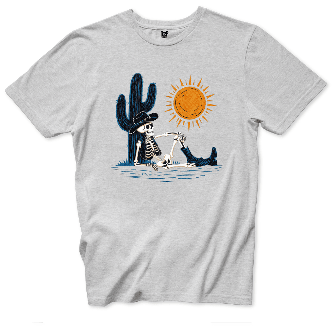 Desert Chill Skeleton T-Shirt - Throwback Paradise