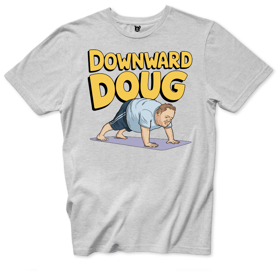Downward Doug T-Shirt - Throwback Paradise