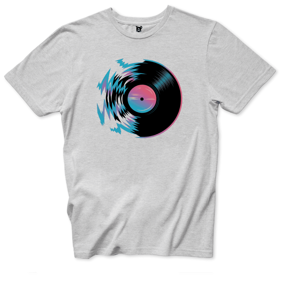 Electric Record Design T-Shirt - Throwback Paradise