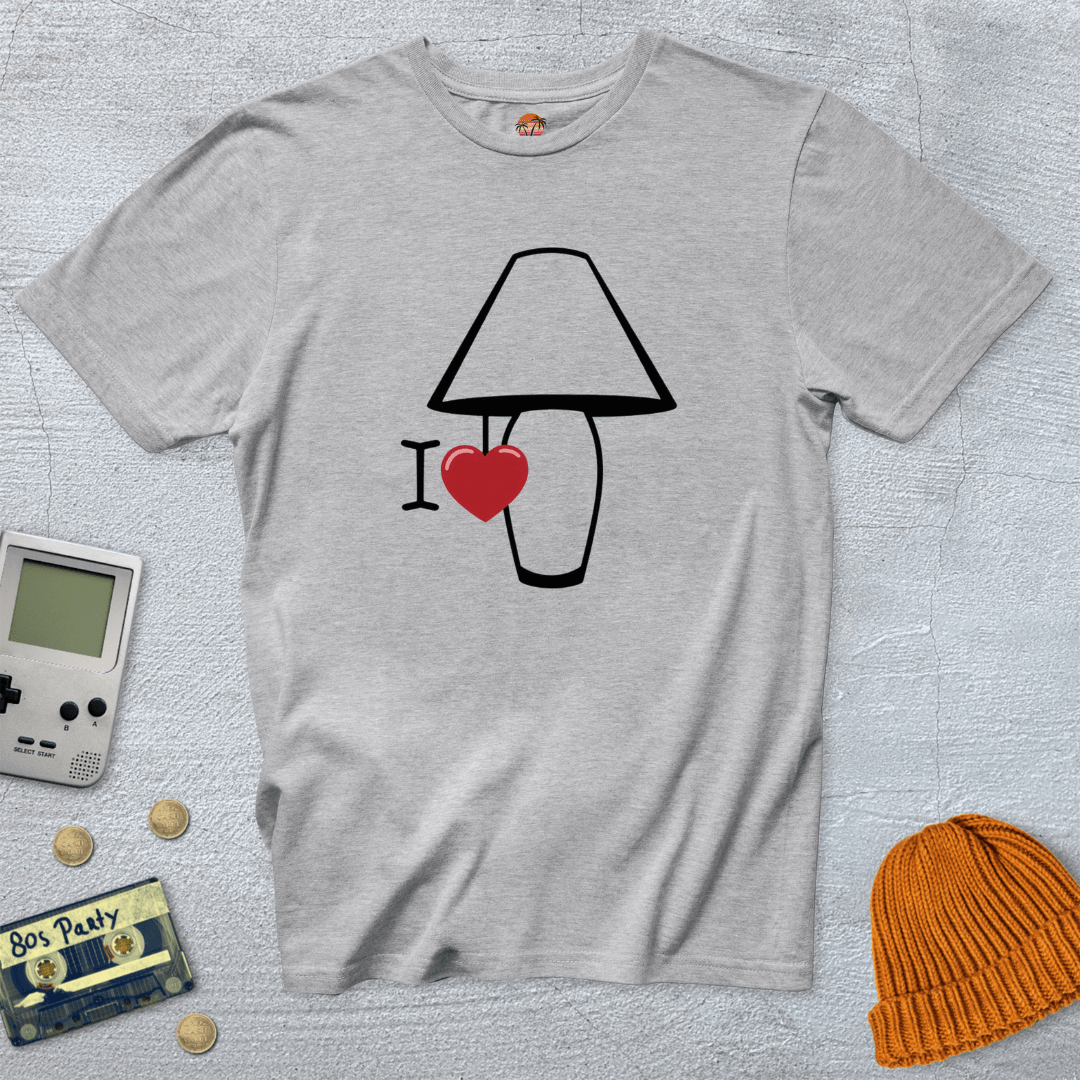 Printify T-Shirts Ice Grey / S I Love Lamp - Shirt