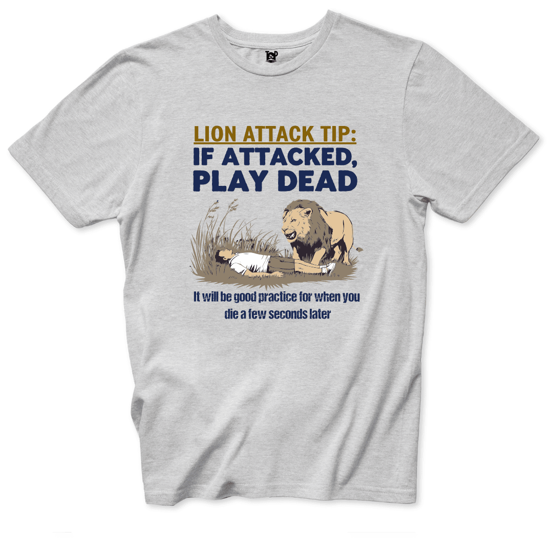 Lion Attack Tip T-Shirt - Throwback Paradise