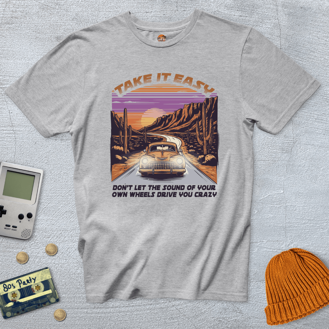 Printify T-Shirts Ice Grey / S Take it easy - Shirt