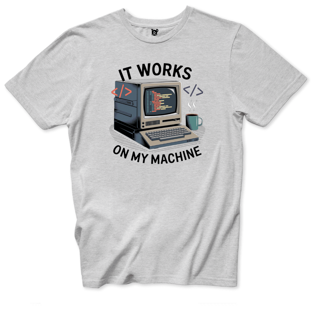 Works on my Computer T-Shirt - Throwback Paradise