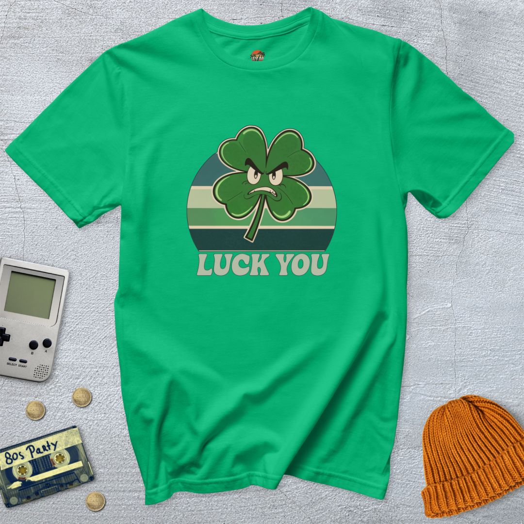Printify T-Shirts Irish Green / S Luck You Shamrock - Shirt