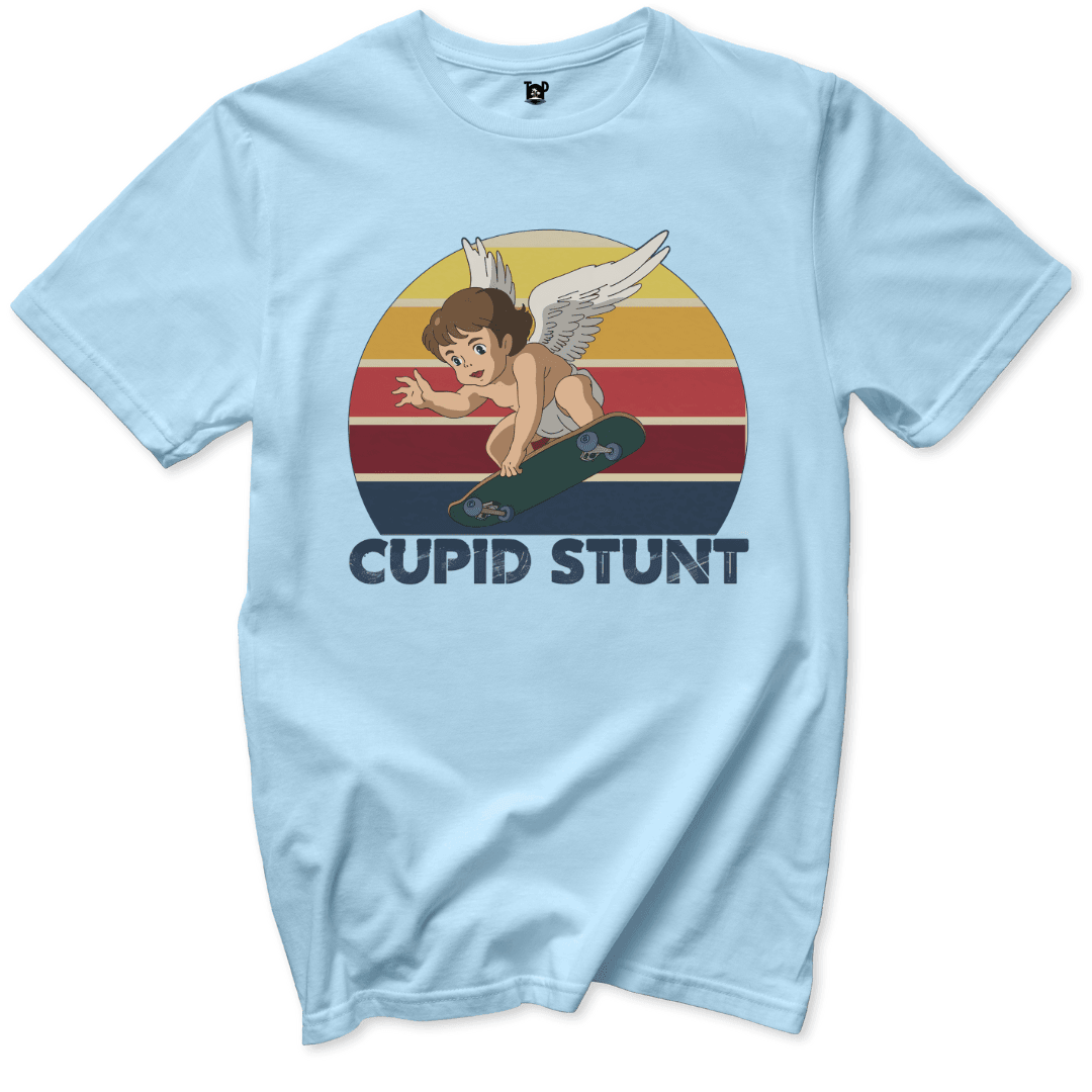 Cupid Stunt Skateboarding T-Shirt - Throwback Paradise