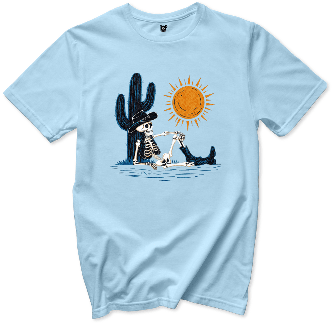 Desert Chill Skeleton T-Shirt - Throwback Paradise