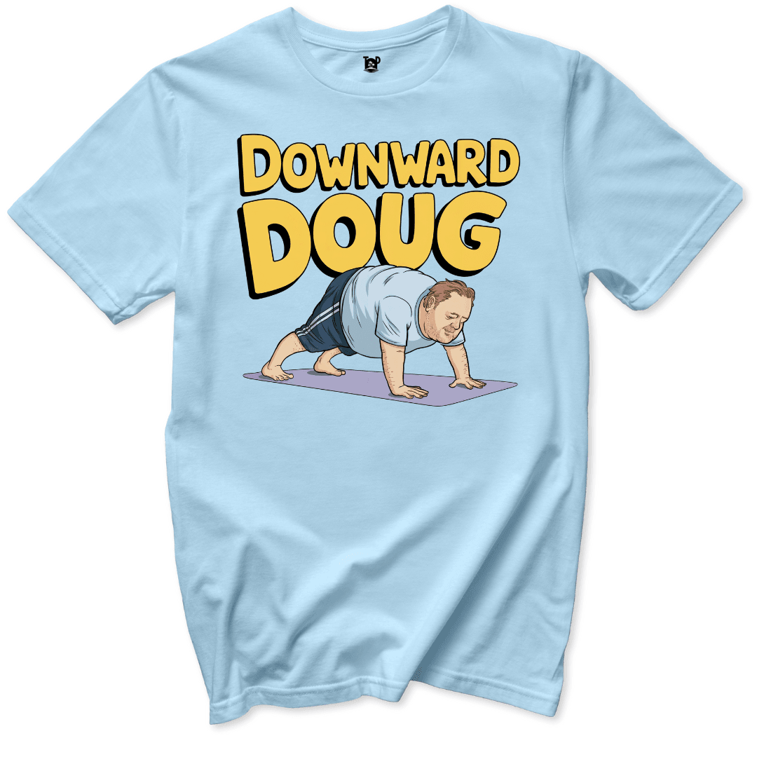 Downward Doug T-Shirt - Throwback Paradise