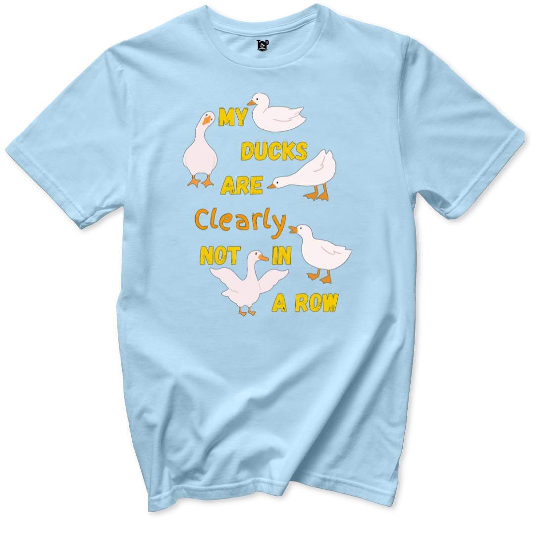 Ducks Not in a Row Funny T-Shirt - Throwback Paradise