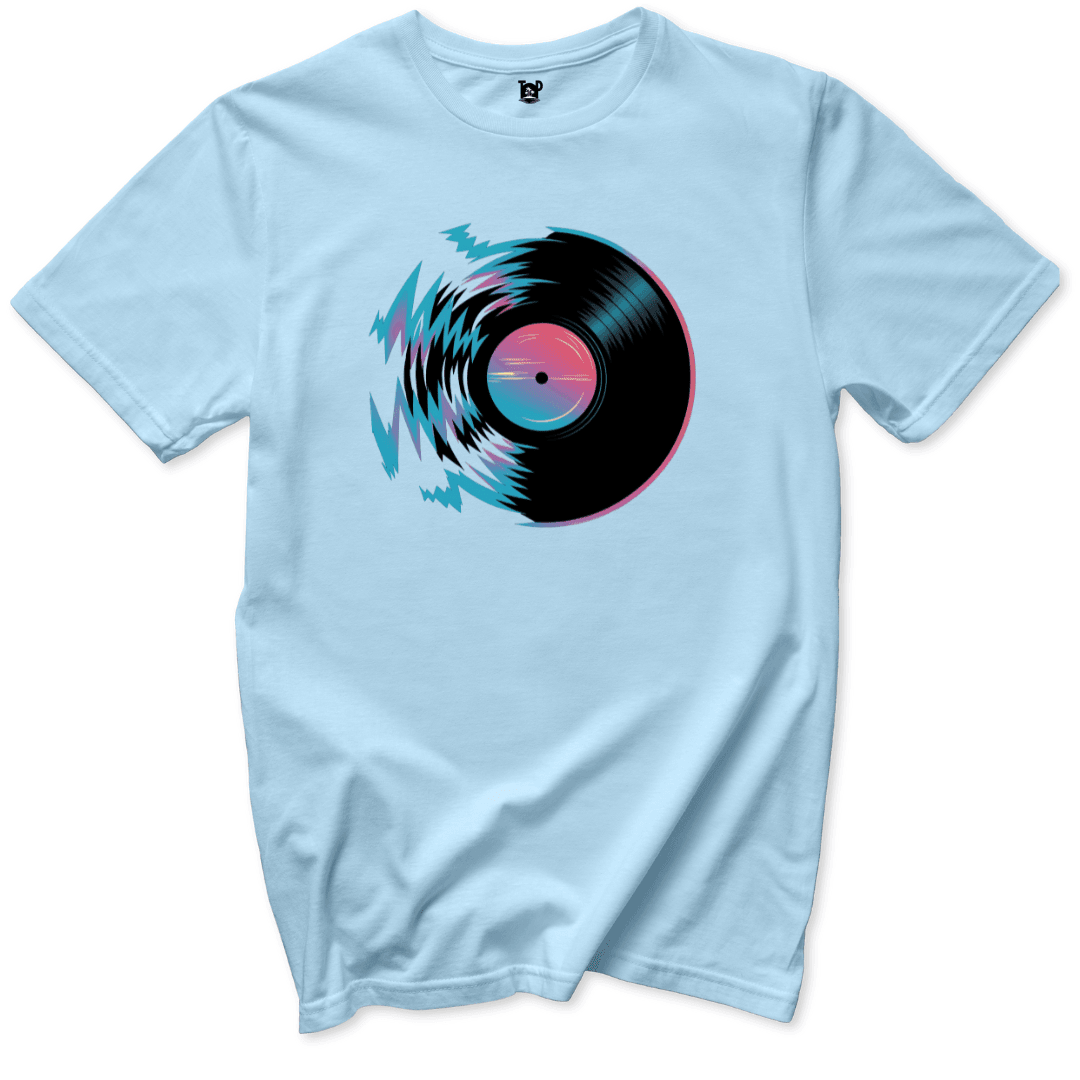 Electric Record Design T-Shirt - Throwback Paradise
