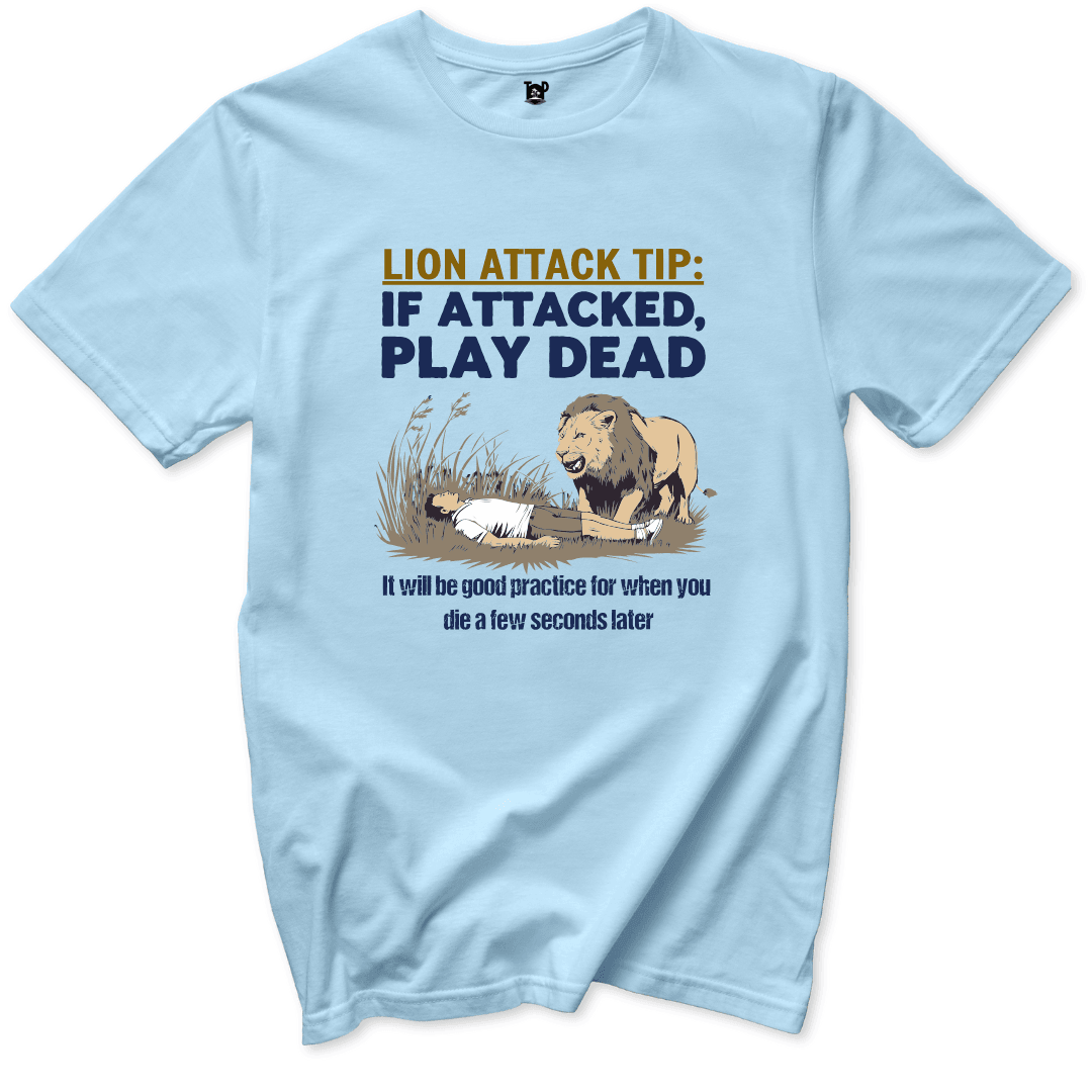 Lion Attack Tip T-Shirt - Throwback Paradise