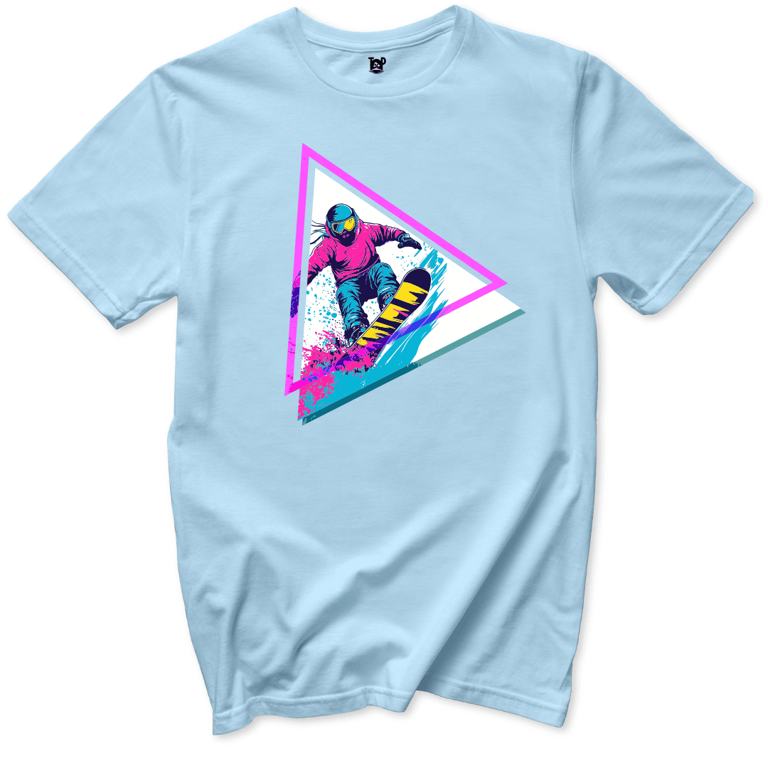 Neon Snowboard Triangle - Throwback Paradise