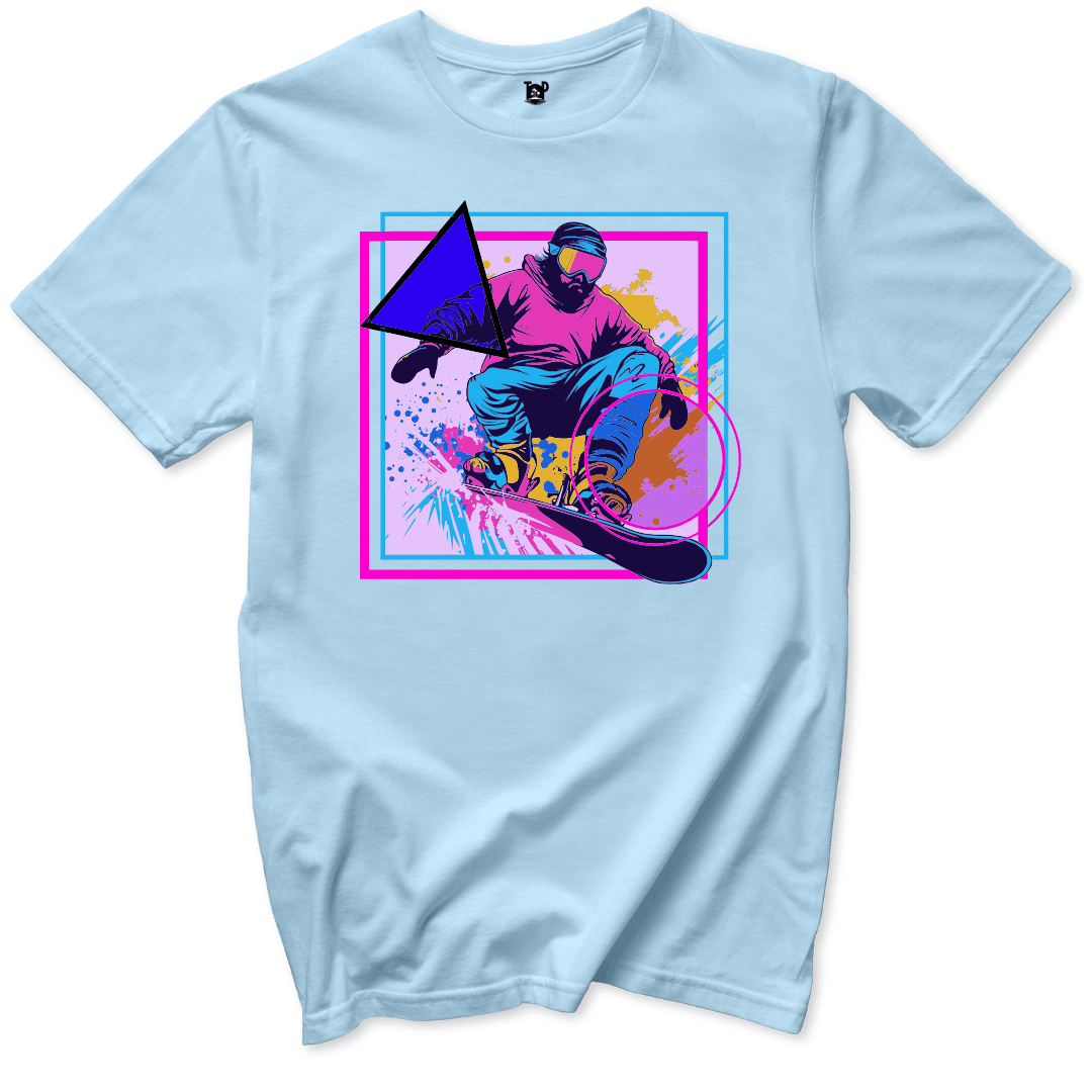 Retro Snowboard T-Shirt - Throwback Paradise