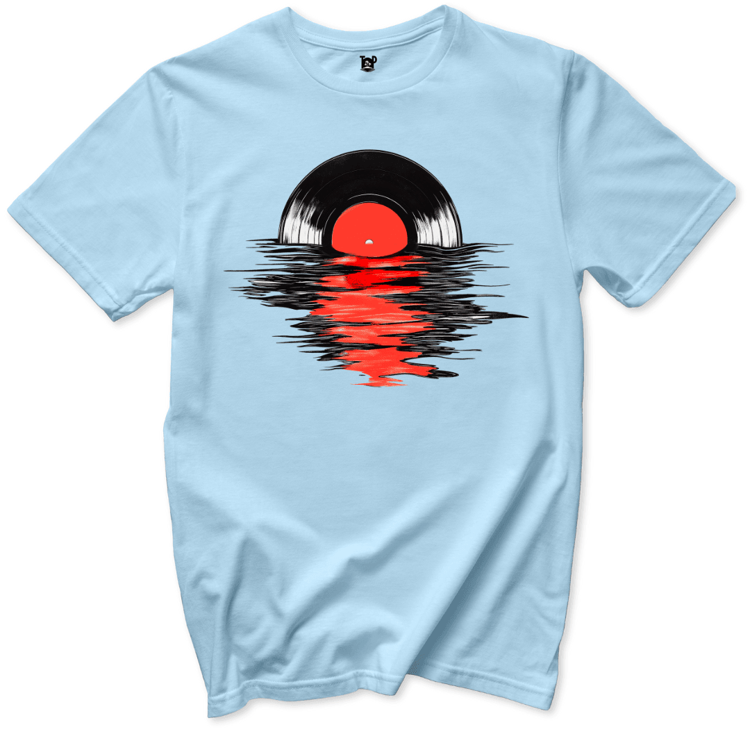 Vinyl Sunset T-Shirt - Throwback Paradise