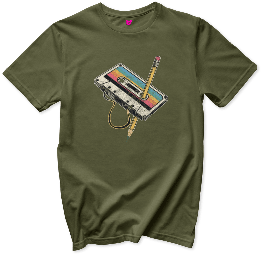 Cassette Rewind T-Shirt - Throwback Paradise