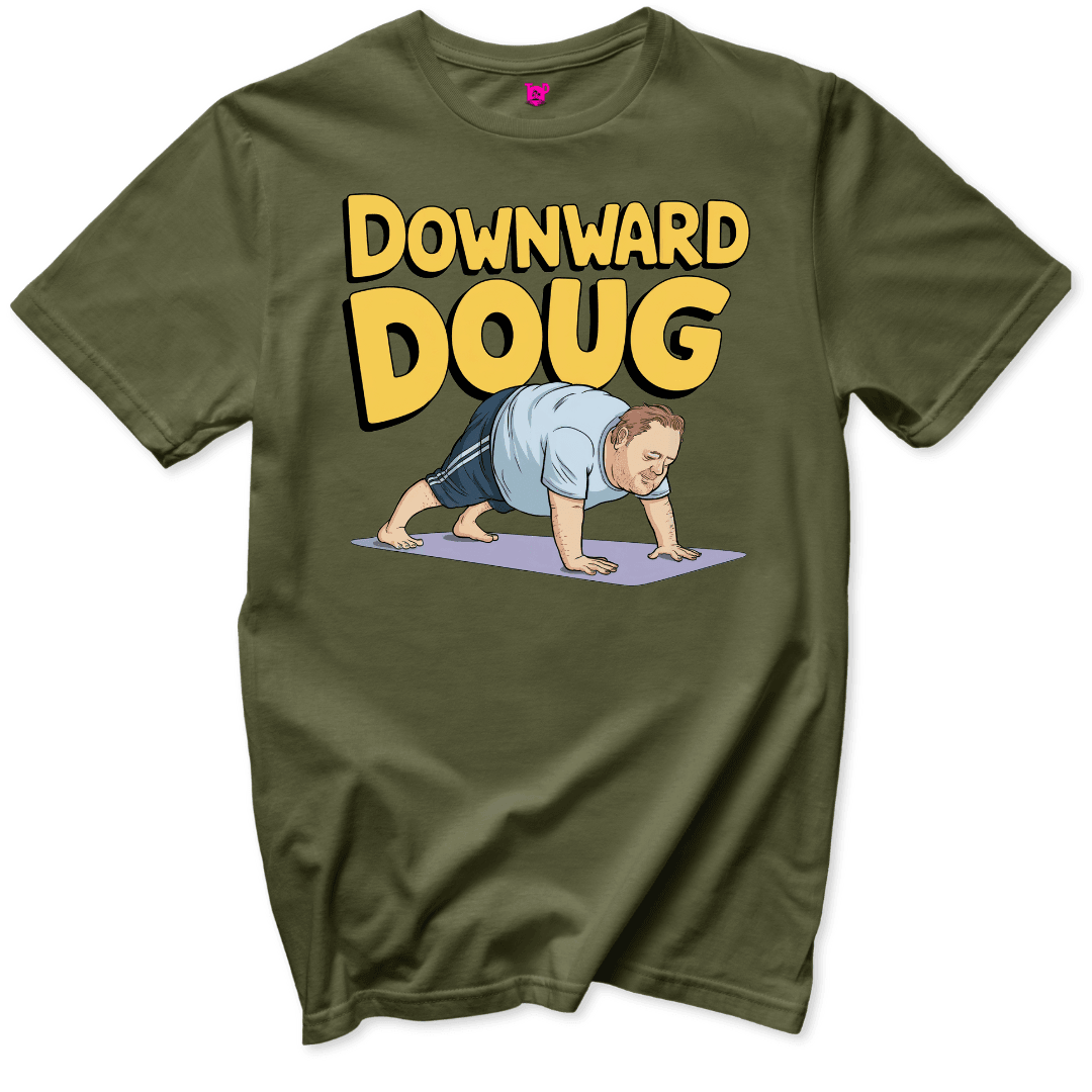 Downward Doug T-Shirt - Throwback Paradise