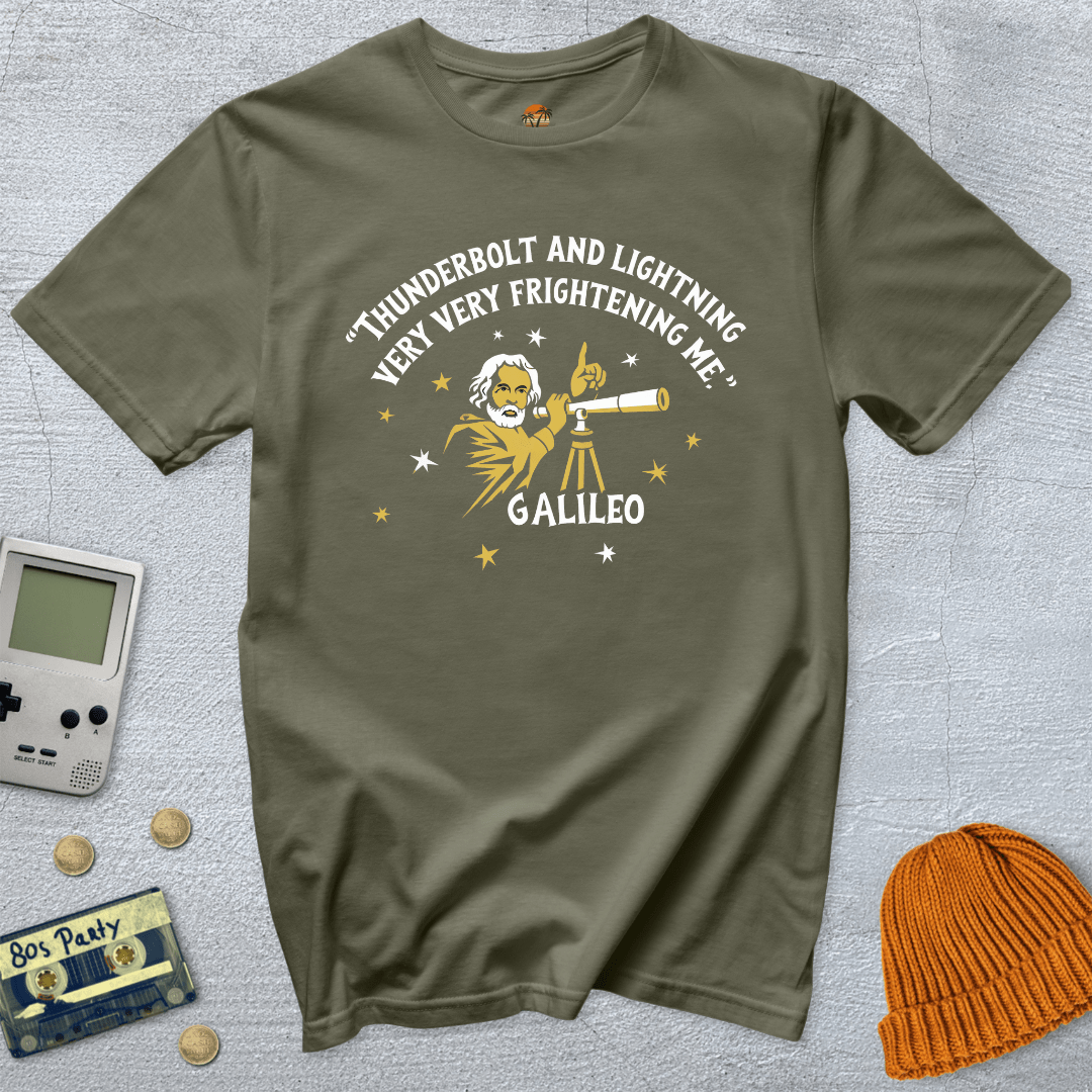 Printify T-Shirts Military Green / S Galileo - Shirt