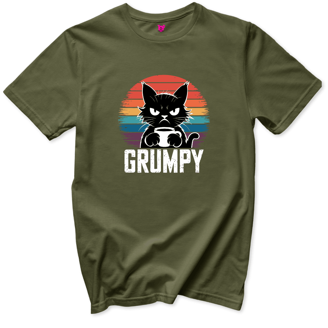 Grumpy Cat Coffee T-Shirt - Throwback Paradise