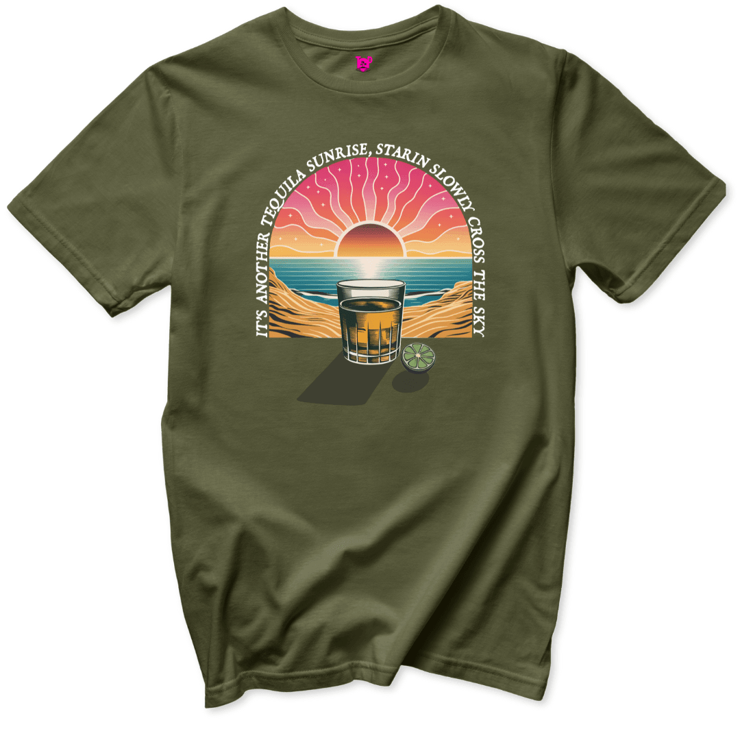Tequila Sunrise Vibes T-Shirt - Throwback Paradise
