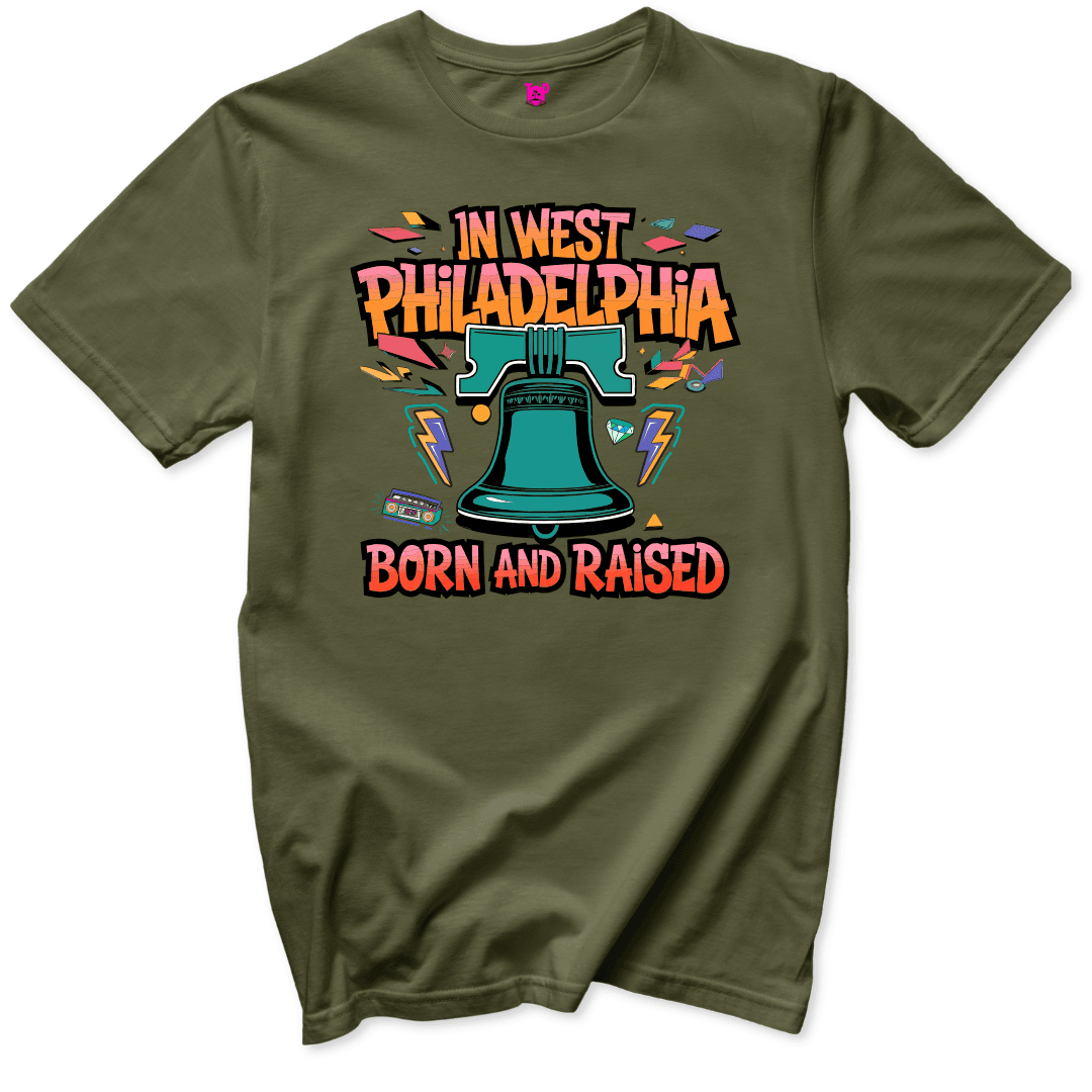 West Philadelphia Born and Raised T-Shirt - Throwback Paradise