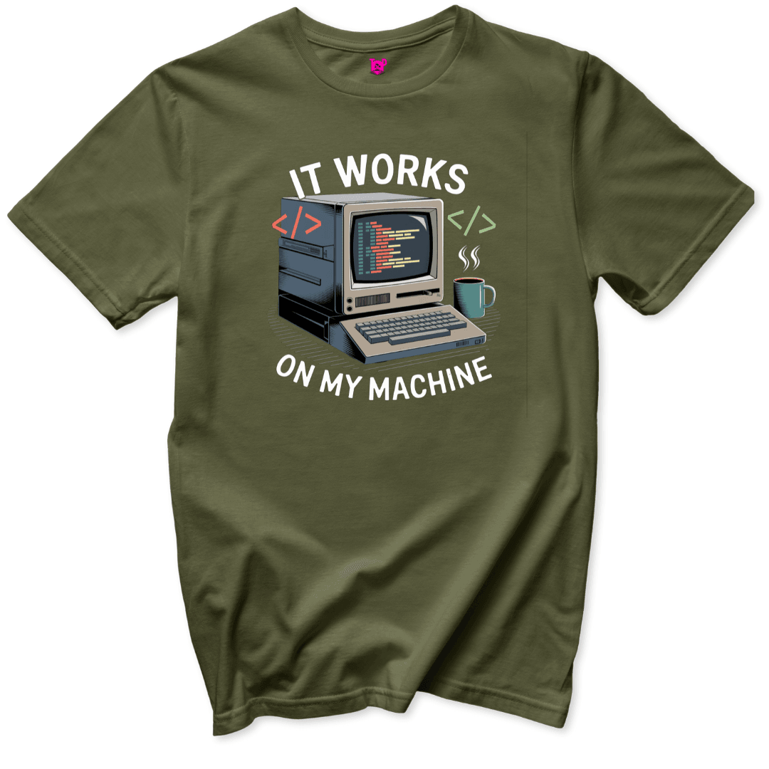 Works on my Computer T-Shirt - Throwback Paradise