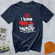 Printify T-Shirts Navy / S 90's Hip Hop - Shirt