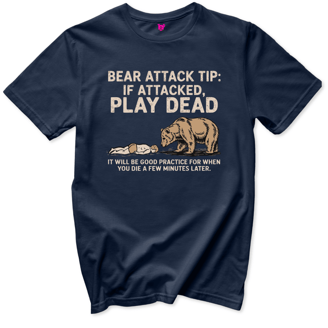 Bear Attack Tip T-Shirt - Throwback Paradise