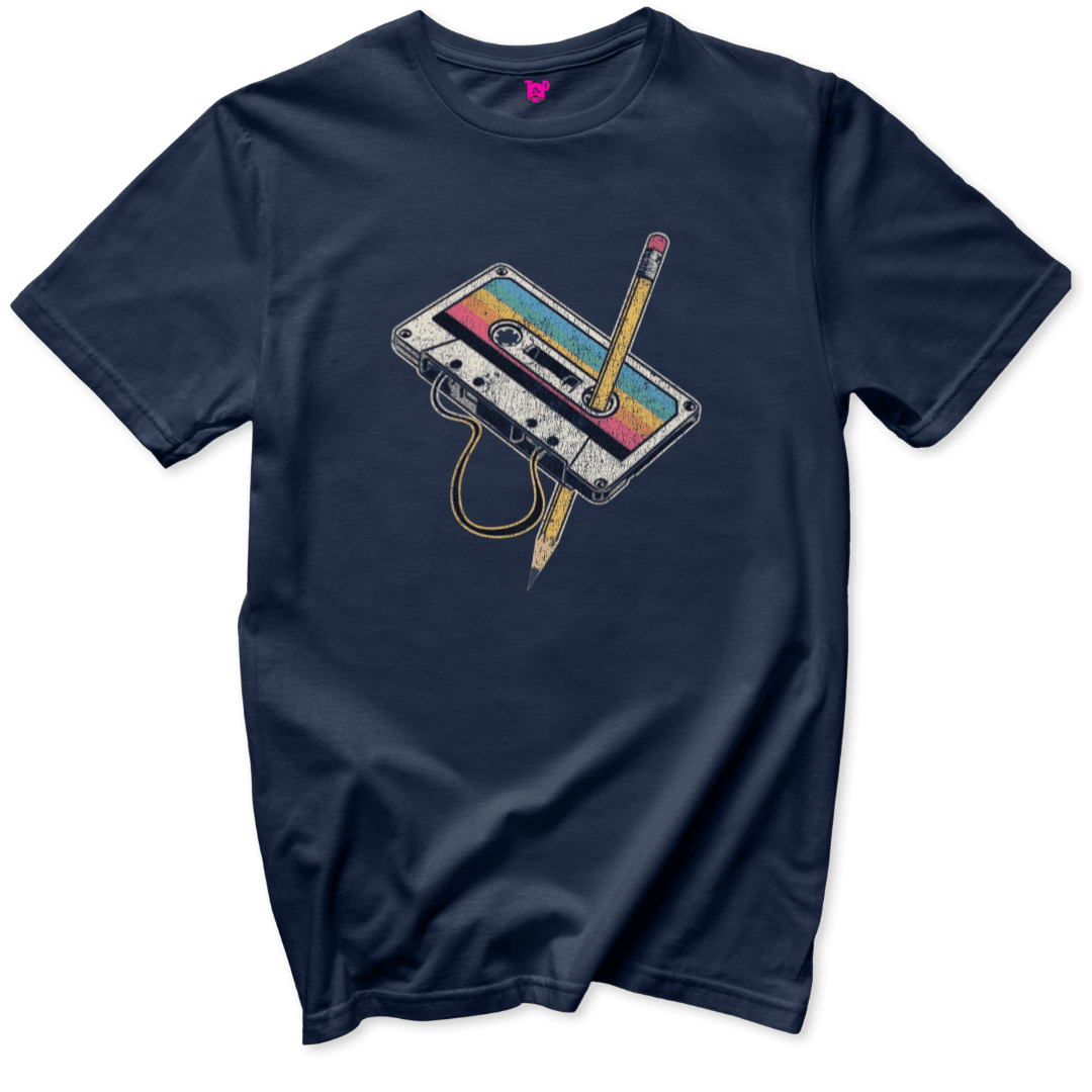 Cassette Rewind T-Shirt - Throwback Paradise