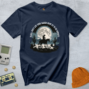 Printify T-Shirts Navy / S Cowboy Moon - Shirt