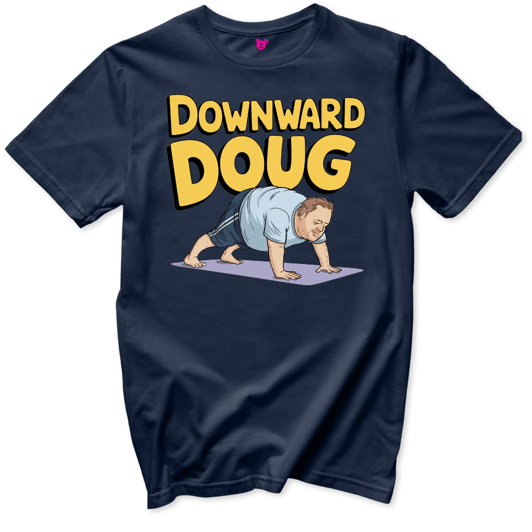 Downward Doug T-Shirt - Throwback Paradise