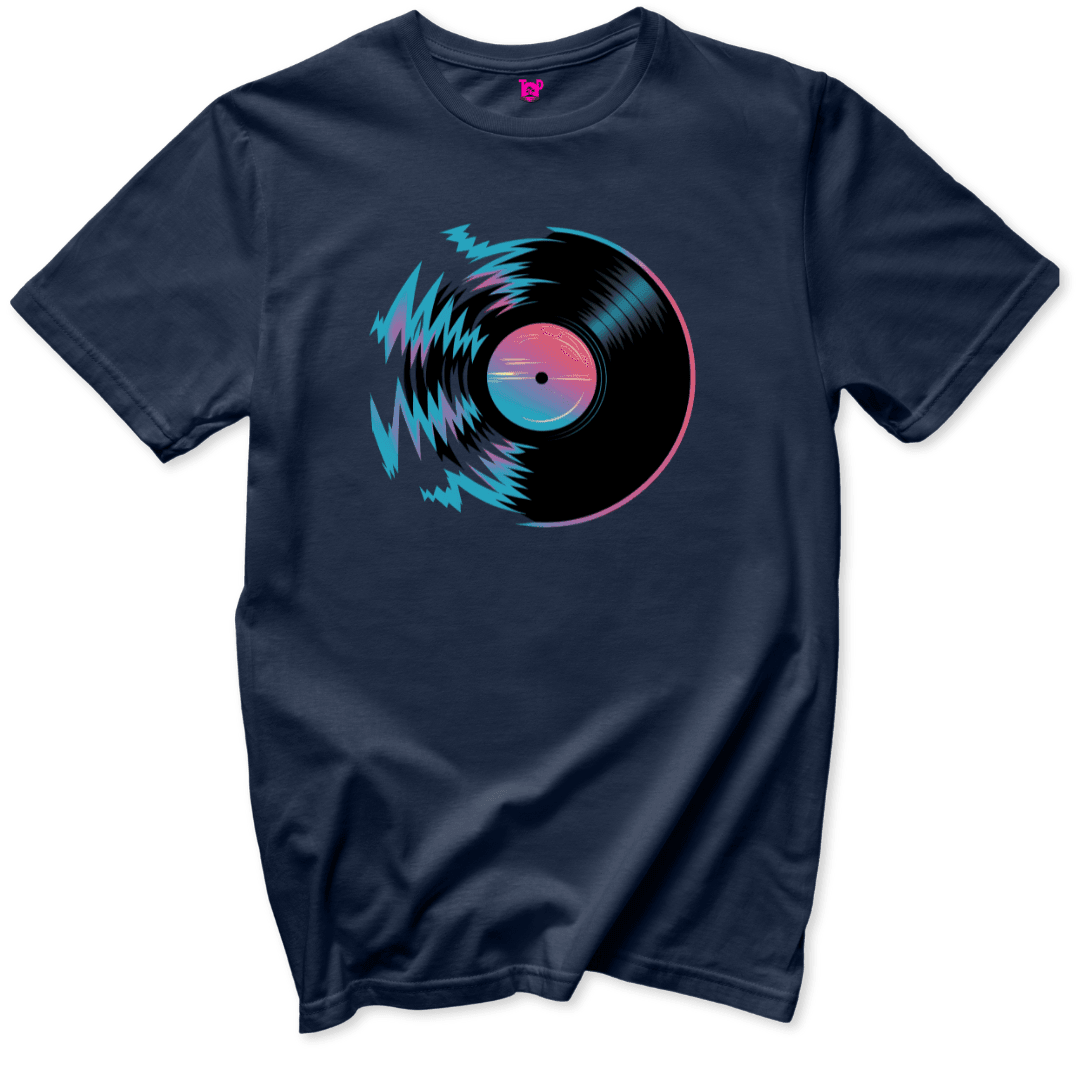 Electric Record Design T-Shirt - Throwback Paradise