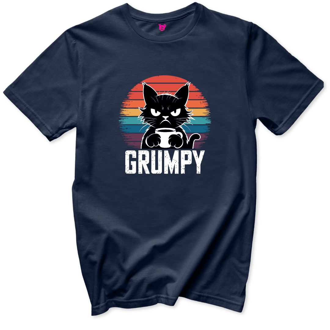Grumpy Cat Coffee T-Shirt - Throwback Paradise