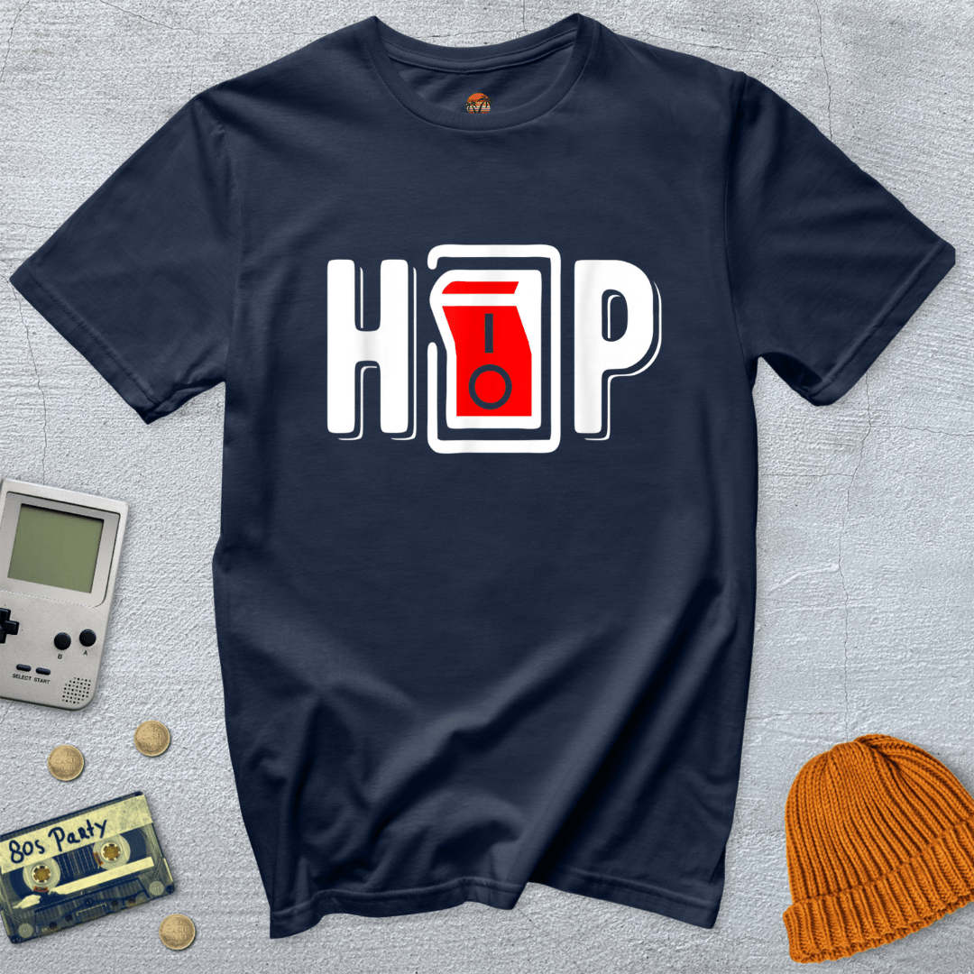 Printify T-Shirts Navy / S Hip Hop Lightswitch - Shirt