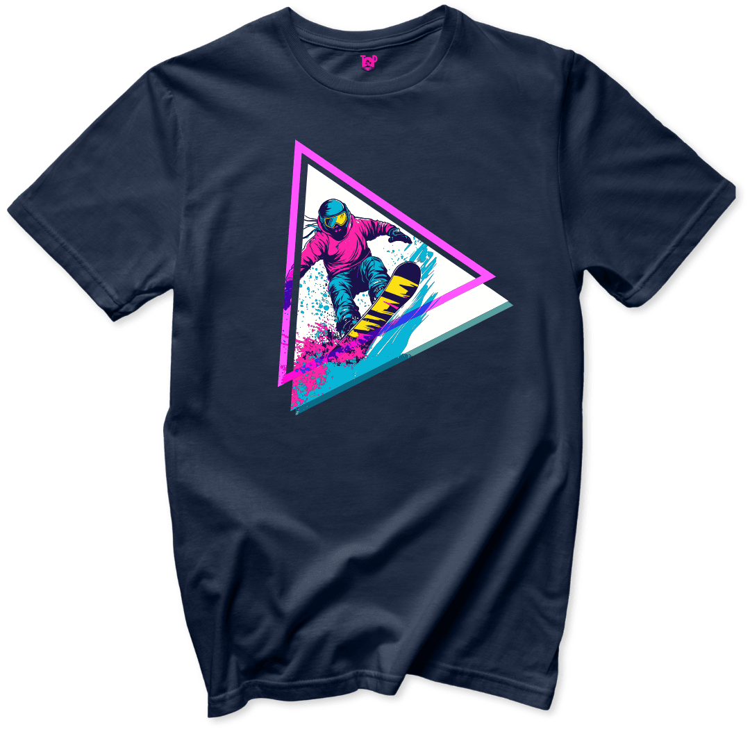 Neon Snowboard Triangle - Throwback Paradise