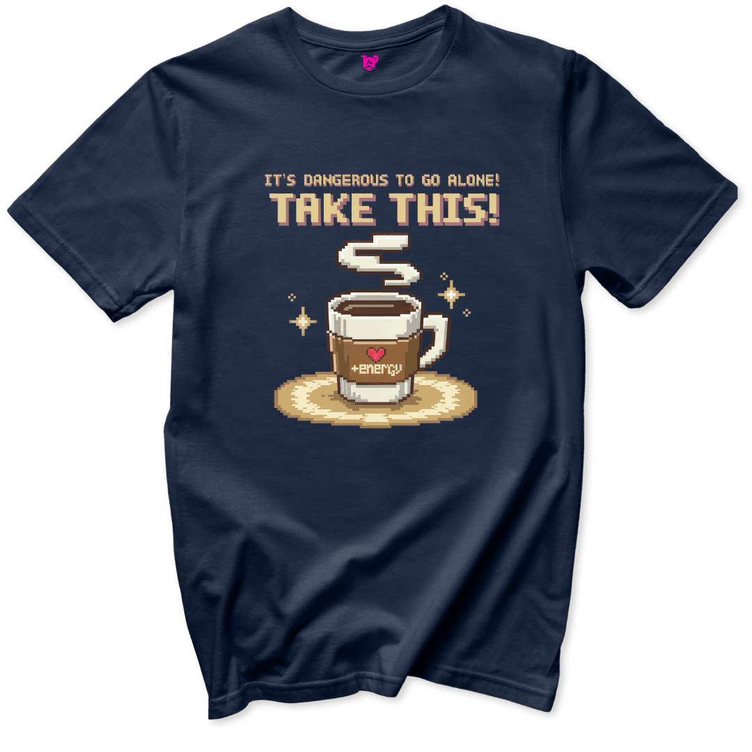 Power - Up Coffee T-Shirt - Throwback Paradise