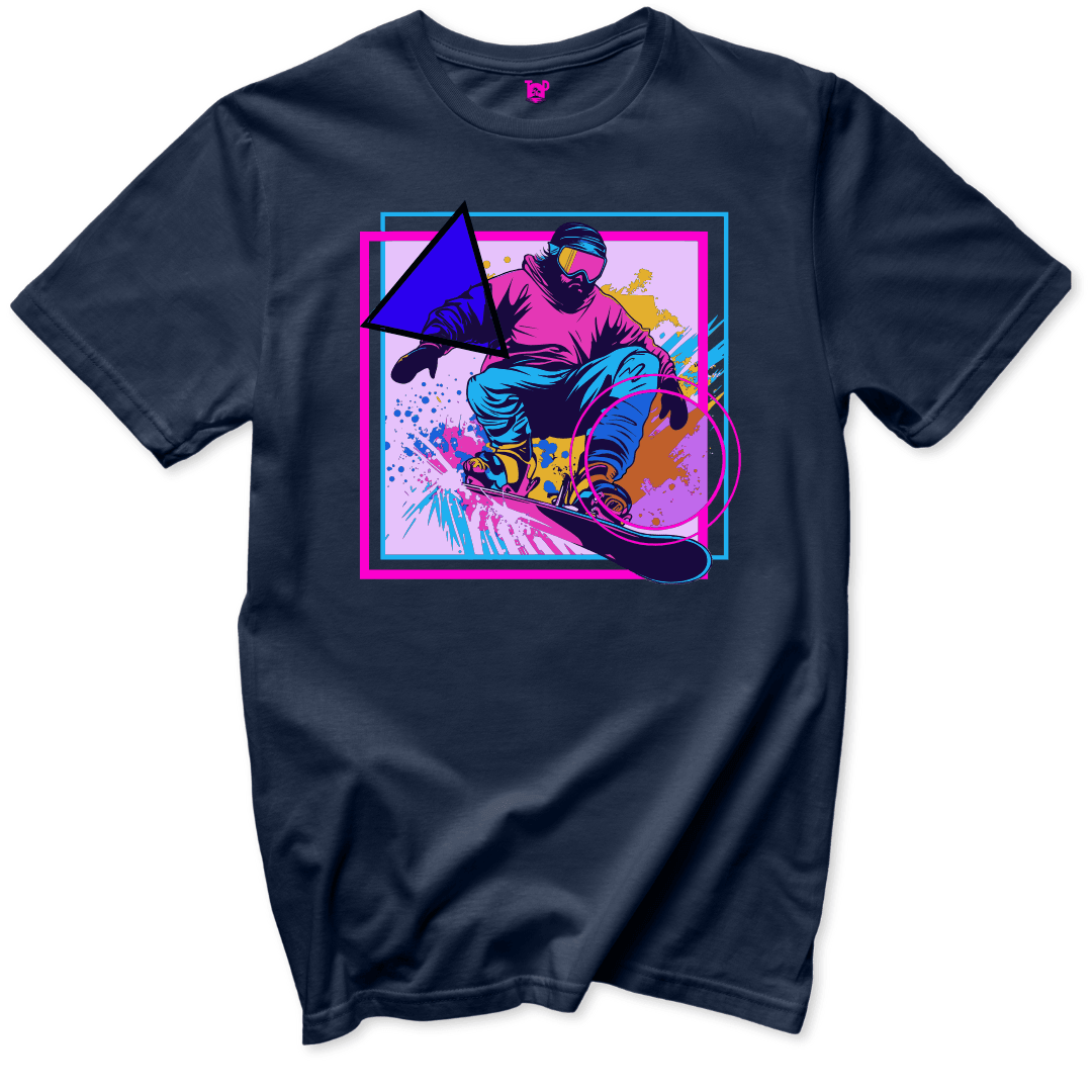 Retro Snowboard T-Shirt - Throwback Paradise