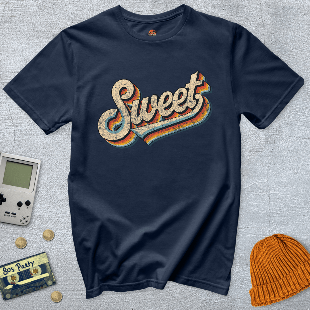 Printify T-Shirts Navy / S Sweet - Shirt