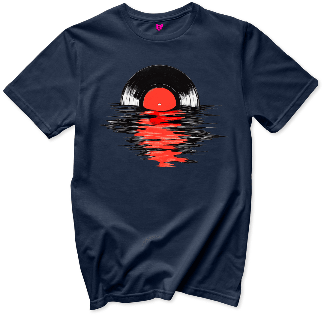 Vinyl Sunset T-Shirt - Throwback Paradise