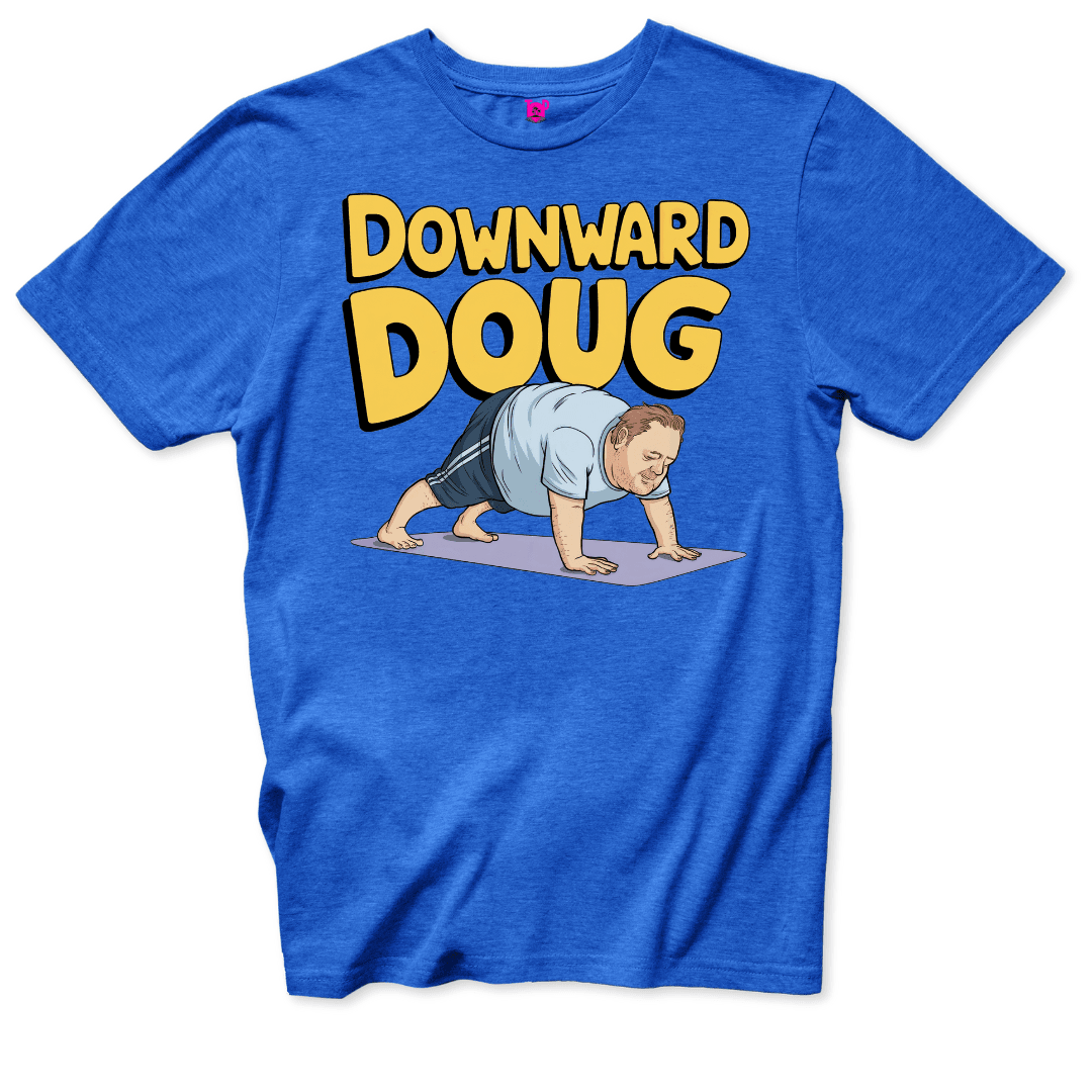 Downward Doug T-Shirt - Throwback Paradise
