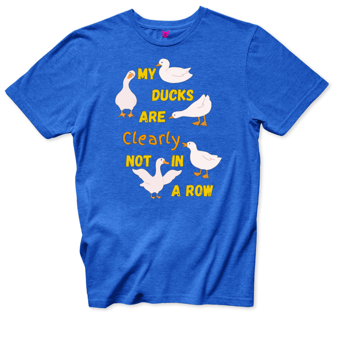 Ducks Not in a Row Funny T-Shirt - Throwback Paradise